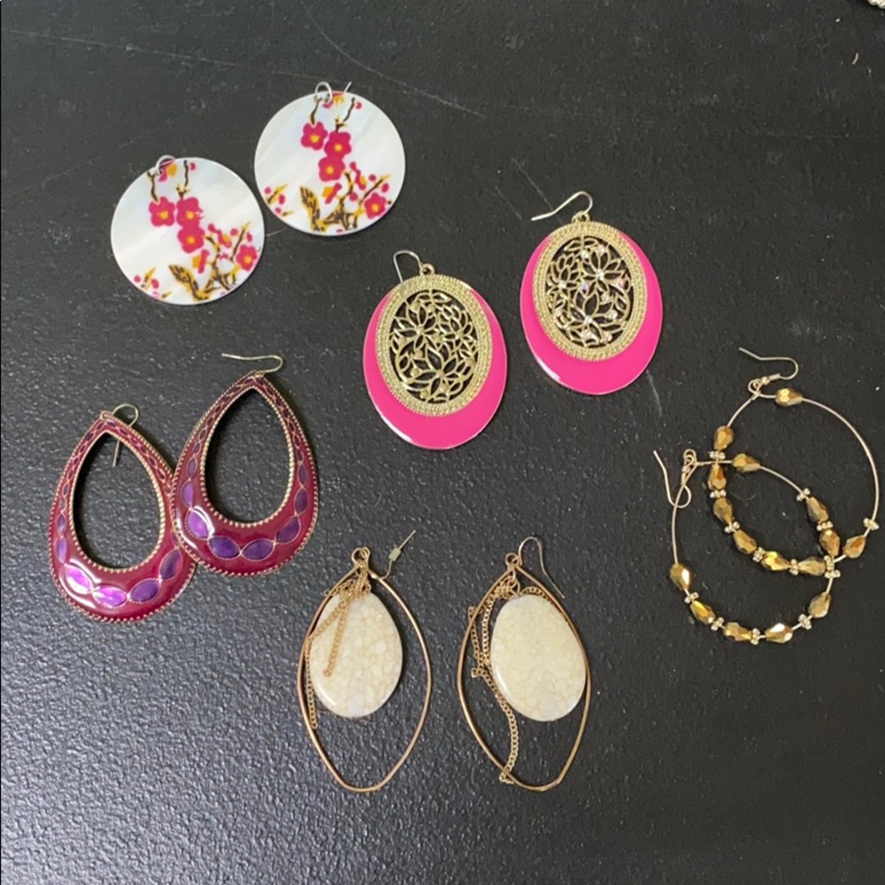 5 pair bundle of earrings